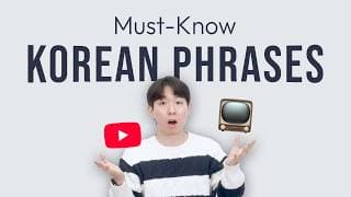 20 Must-Know Korean Phrases  (with real example clips)